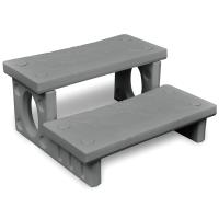 vidaXL Mini Escalera 2 Peldaños Plástico Escalón Bañera Piscina Color Blanco,  Negro,  Gris y mas - details 2