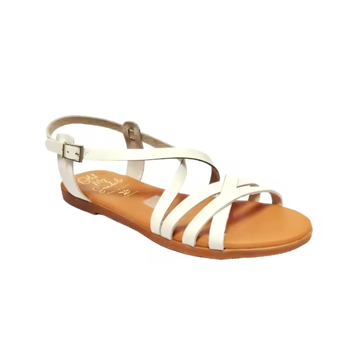 Oh My Sandals Sandalia Mujer 5320 Tiras Cruzadas Color Hielo - 1