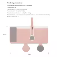 Calentador De Botella Para Bebé Portátil Con 3 Temperaturas Ajustables USB Calentador De Leche Para Viaje En Coche Seguro Y Ecológico Tamaño Medio - details 27