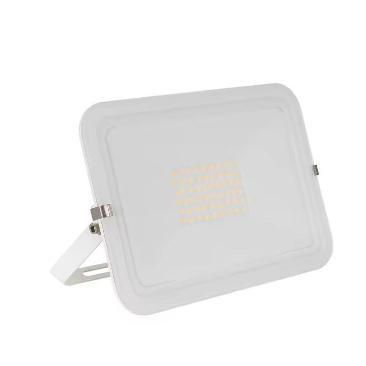 Ledkia Foco Proyector LED 50W 120lm/W IP65 Slim Cristal Blanco 3000K Blanco Cálido - 1