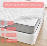 JIMENÉZ HOME Protector Colchón Acolchado JIMÉNEZ HOME - Impermeable y Transpirable, Lavable - details 0