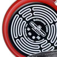 Magefesa K2 – Juego de 3 Sartenes (24/26/28 cm), Acero Esmaltado Vitrificado, Antiadherente Efecto Piedra, Apto para Inducción y Lavavajillas, Color Rojo - details 10