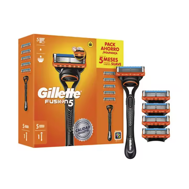 Cosmética Facial Gillette FUSION 5 máquina + 5 recambios - 1