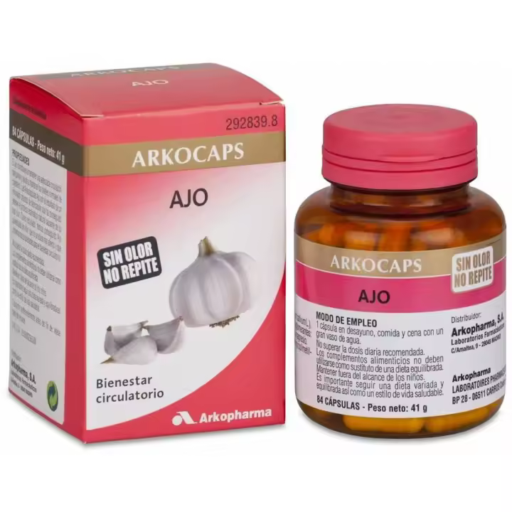 Arkopharma Arkocápsulas Ajo, 84 Cápsulas - 1