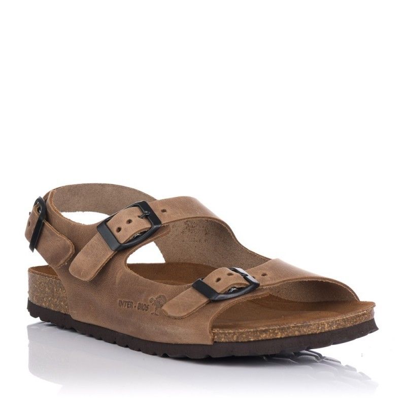 Sandalias planas INTER-BIOS 7112 Mujer Beige