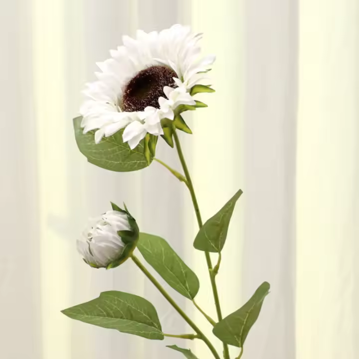 Bouquet De Girasol Artificial En Soltero Decoración Para La Casa Y Mesa Estilo De Flor De Seda Para Bodas Al Aire Libre Y Cumpleaños - 1