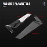 Espejo Retrovisor Lateral Universal Para Motocicleta Aprilia MANA 850 GT DORSODURO 1200 750 Aluminio Pieza - details 5