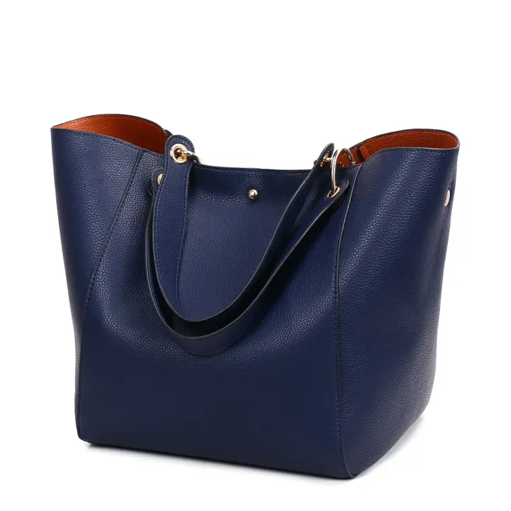 Bolso de hombro de cuero de lujo para Mujer, Bandolera with ASA superior, Gran capacidad, 2024 - 1