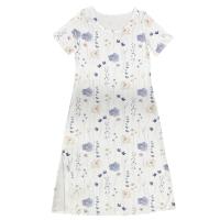 Vestido Largo Elegante Para Mujer Con Estampado Allover Manga Corta Y Rotura Para Primavera Verano Vestido De Fiesta Casual - details 11