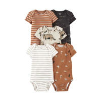 Ropa para niños, novedad de verano, mono triangular de manga corta para bebés, ropa para gatear, mono de bebé de cinco piezas - details 8