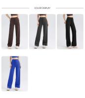 Pantalones De Yoga Para Mujer De Cintura Alta Flares Transpirables De Talla Grande Con Bolsillos Para Gimnasio Y Danza - details 2