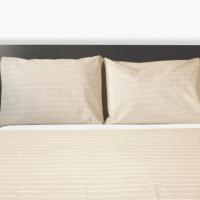 Juego de Sábanas Beige Rayas Algodón – Alo Home - details 0
