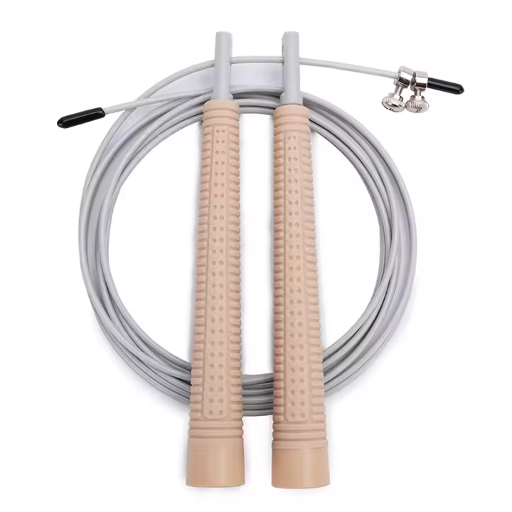 Cuerda De Saltar Ajustable De Silicona Y PVC Con Mango De Acero Para Fitness Y Crossfit Equipo De Ejercicio Y Entrenamiento Cardio Unisex - 1