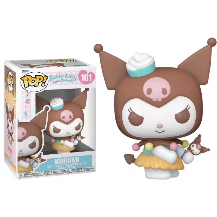 FUNKO POP! SANRIO: HELLO KITTY – KUROMI CON HELADO, 83695, Nº101, PRODUCTO CON LICENCIA OFICIAL - 1