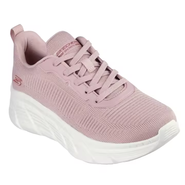 Deportivas Skechers Bobs Sport B Flex Hi - Flying Frabricado En Malla De Tela Para Mujer Color Rosa - 1