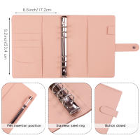 Cuaderno Organizador A6 Con 12 Sobres De Efectivo Y Funda De Cuero PU Colorido Incluida En El Paquete - details 1