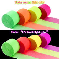 Cinta De Brillo UV Para Fiesta 25M 4.5cm Neon Decoraciones Para Bodas Cumpleaños Fiesta Supplies Adhesivos De Noche - details 4
