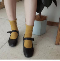 Calcetines De Mujer Estilo Coreano Coloridos Y Cómodos Calcetines Largos Elásticos Transpirables Para Niñas Casual - details 6