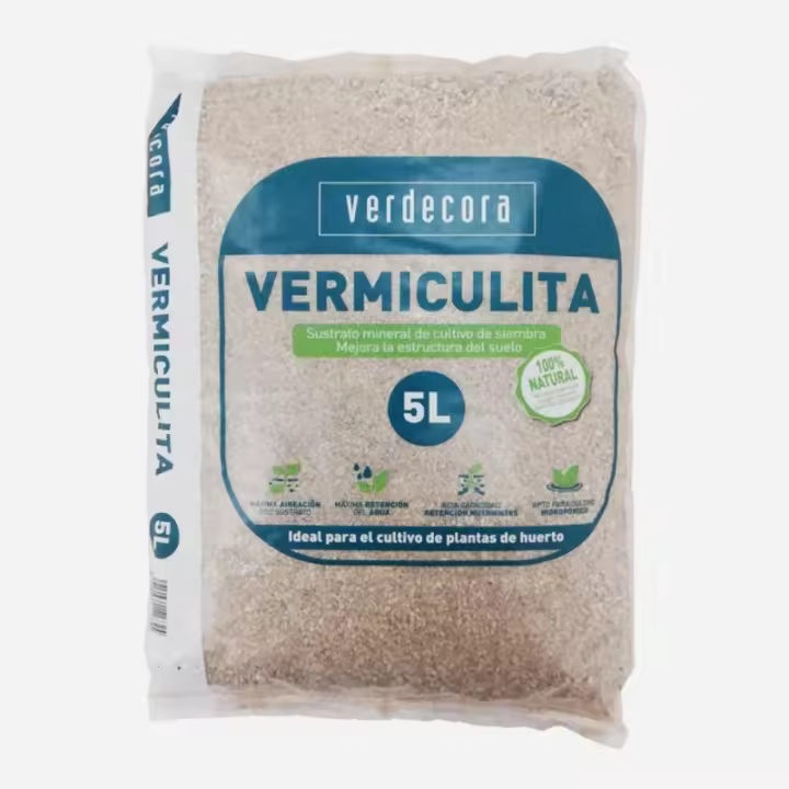 Verdecora Vermiculita 5 Litros para Huertos y Cultivos Hidropónicos - 1