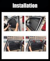 Cortina De Ventilación Magnética Personalizada Para Honda Civic Sedán 10ta Generación 2016-2022 Cortina De Ventana Del Sol Para Frente Y Parabrisas Material De Poliéster Tamaño Personalizado - details 9