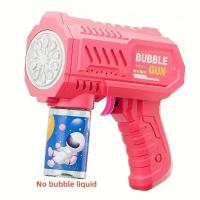 Pistola De Burbujas Eléctrica Para Niños Con 10 Agujeros Máquina Automática De Jabón Para Juegos Al Aire Libre En Verano - details 8