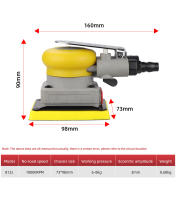 HIFESON Máquina De Amolado Para Coche Pulidora Aérea Con 20 Piezas De Papel De Hierro Herramienta De Pulido Para Coches Grinder Cuadrado 70*100mm - details 5
