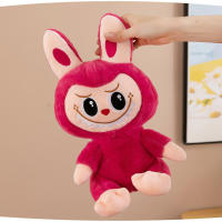 Muñeco De Peluche Labubu Juguete De Dibujos Animados Lindo Y Suave Regalo De Cumpleaños Para Niños Periferia Anime Juguetes Para Todas Las Edades - details 4