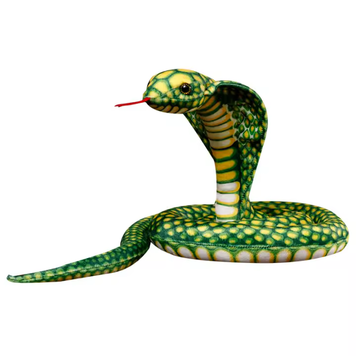 Muñeco De Peluche De Serpiente Simulada Peluche De Python Cobrera Decoración De Fiesta De Cumpleaños Decoración De Halloween Muñeco De Peluche Sin Genero Apto Para Mayores De 14 Años - 1