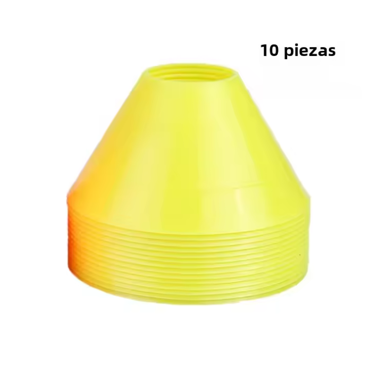 10pcs Conos De Entrenamiento De Fútbol 8cm Con Logo Cesta De Logos Accesorios Deportivos Material PE No Inflables - 1
