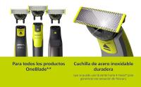 3 recambios cuchilla flexible 360 Philips OneBlade, compatible con todos los mangos - details 2