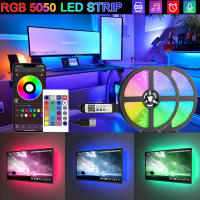 Tira De Luz LED RGB 5050 Control Remoto Y APP Decorativa Para Interiores Sin Control De Agua Fuente De Alimentación DC 5V - details 0