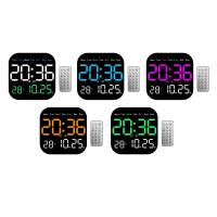 Reloj De Alarma Digital Con Luz Remoto Control 10 Niveles Ajustables Para Mesa Y Pared Reloj De Noche Para Dormitorio Estilo Moderno - details 1