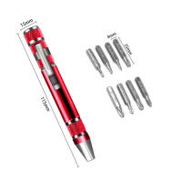 Bolígrafo De Precisión Multifuncional 8 En 1 Mini Herramienta Portátil De Aleación De Aluminio Para Reparación De Teléfonos Móviles - details 2