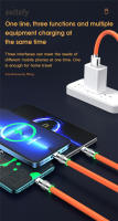 Cable De Carga Rápida UKGO 120W 3 En 1 Tipo C Micro USB 8-Pin Para iPhone Samsung Xiaomi Cable USB Para Teléfonos Móviles Color Zinc Alloy TPE - details 8