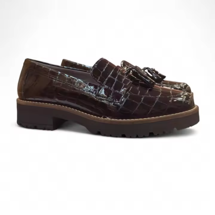 Mocasines Pitillos 10080 piel charol negro - 1