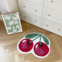 Carpetas De Suelo Suaves Y Rosas Con Diseño De Manzanas Para Decoración De Habitaciones Infantiles Y Salones Alfombra Gruesa Antideslizante Y Resistente Al Agua Para Decoración Del Hogar - details 5