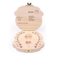 Caja De Dientes De Bebé De Madera Organizador De Almacenamiento Para Niños Y Niñas Recuerdo De Cumpleaños Regalo Para Niños Y Niñas - details 2