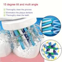 Cabezales De Repuesto Para Broca EB50 4pcs Compatible Con Orabat D12 D16 D100 3757 3709 Cepillo De Dientes Eléctrico Para Adultos - details 3