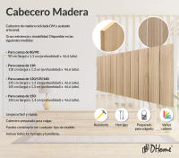 DHOME Cabecero de Madera reciclada DM Estilo Palet Vertical - details 1