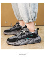 Zapatos Deportivos Casuales Para Hombre 2023 Tendencia Nueva Suela Gruesa Transpirables Malla Zapatillas Con Cordones - details 10