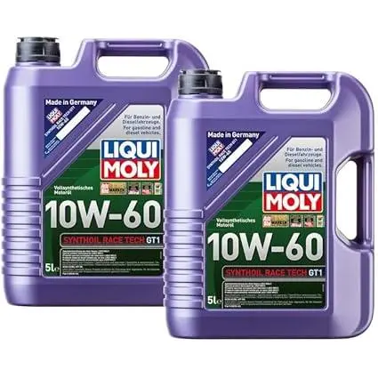 WOL-Aceite de motor LiquiMoly 10w60 Synthoil Race Tech GT1 A3 B4 SN Alemania 8909  x2 - 1