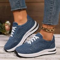 Zapatillas De Lona Para Mujer 2024 Moda Sin Cordones Suela Baja Color Sólido Casual Zapatos Vulcánicos Talla Grande Zapatillas Mujer - details 4