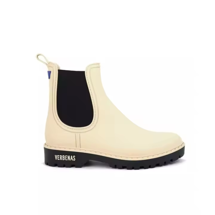 Botas Agua Beige Verbenas Gaudi Mate Crudo-Negro - 1