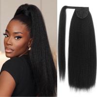 Extension De Cabello Sintético Textura Africana Kinky Con Clip Ponytail Alrededor De 18 Pulgadas Fibras Resistentes a Altas Temperaturas - details 3