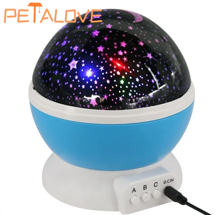 Proyector De Estrellas LED Para Dormitorio De Niños Luz Nocturna Rotatoria Planetario Regalo Ideal Para Niños Lámpara De La Luna - 1