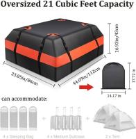Bolsa de techo impermeable, portaequipajes superior with Alphabet antideslizante y Candado para equipamiento.Bolsa de equipamiento para Techo de Automóvil con Voltaje de 15 pies cúbicos, Bolsa imperable para Techo de Automóvil - details 6
