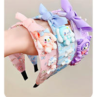 Diadema Sanrio Para Niñas Estilo Kawaii Accesorio Para El Cabello Con Lazo Dulce De My Melody Juguete Regalo De Peluche - details 0