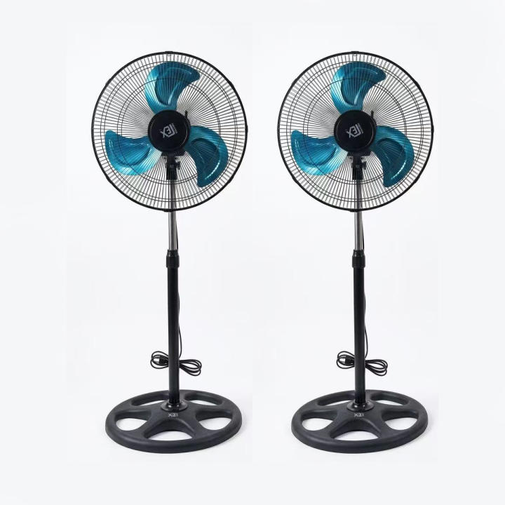 Pack x2 Ventilador de Pie de Oscilante 360° Potente 80W, 3 Velocidades, Altura Ajustable hasta 125cm, 1300 RPM con… — oferta en Miravia
