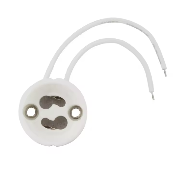 Ledkia Portalámparas GU10 Cerámico - Fabricado en Cerámica - Garantía de 3 Años - 1
