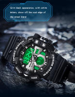 Reloj Deportivo Militar Para Hombre SANDA Dual Display Pantalla Analógica Y Digital Resistente Al Agua Luz Luminosa Alarmas Relogio Masculino 3129 - details 3